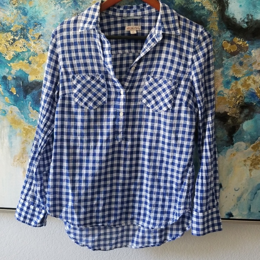 Plaid button up shirt